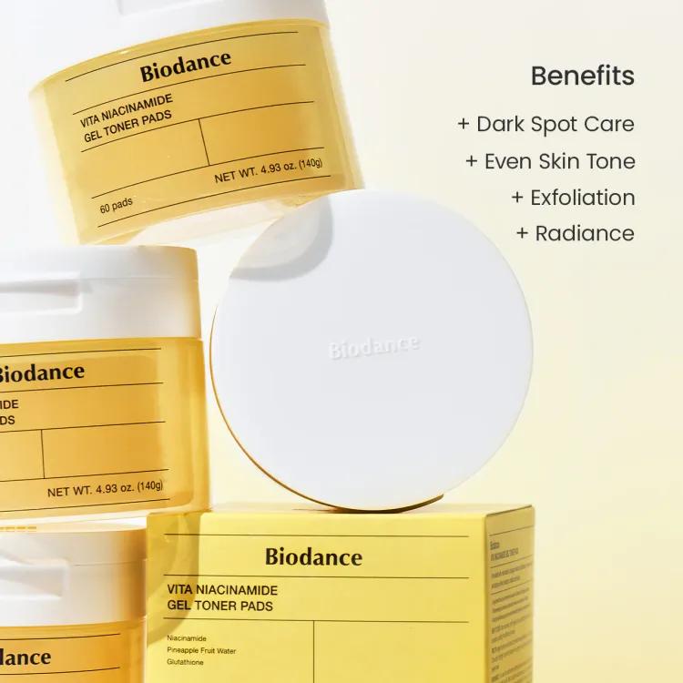Biodance Vita Niacinamide Gel Toner Pad 60pcs 140ml