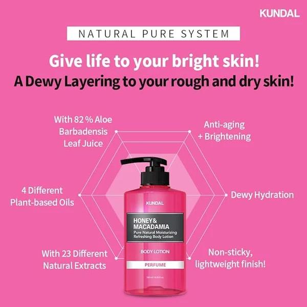 Kundal Honey&macadamia Pure Body Lotion 500ml Cherry Blossom