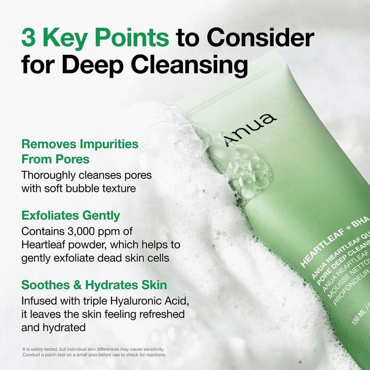 Anua Heartleaf Quercetinol Cleansing Foam 150ml