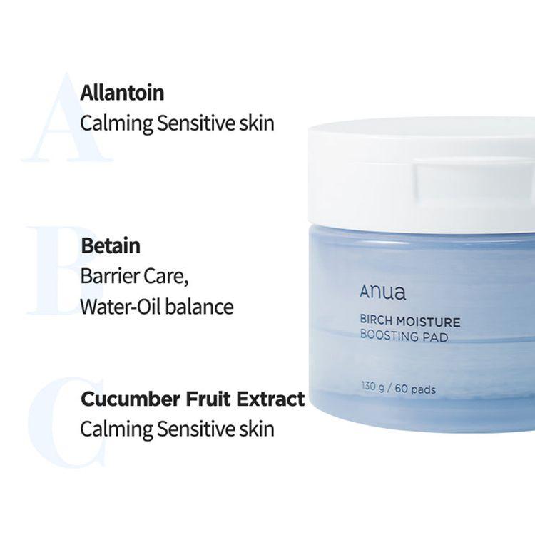 Anua Birch Moisture Boosting Pad (70ea),160ml