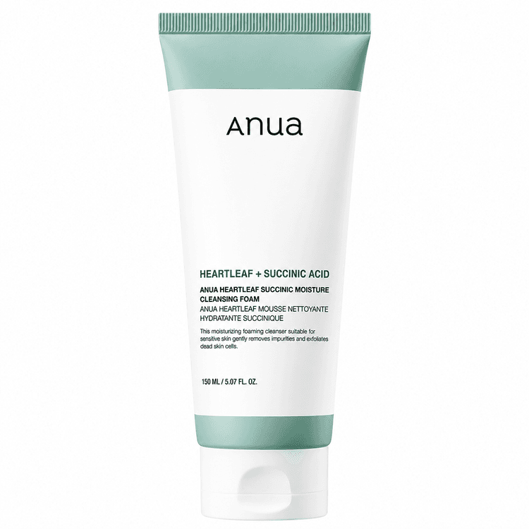 Anua Heartleaf Succinic Moisture Cleasing Foam 150ml