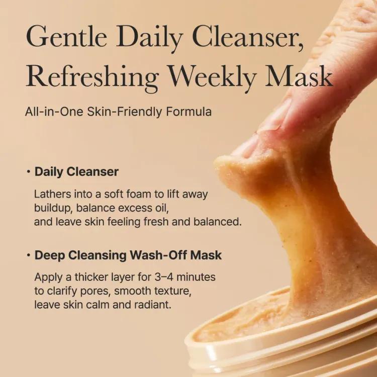 Arencia Calendula Rice Mochi Cleanser 120g