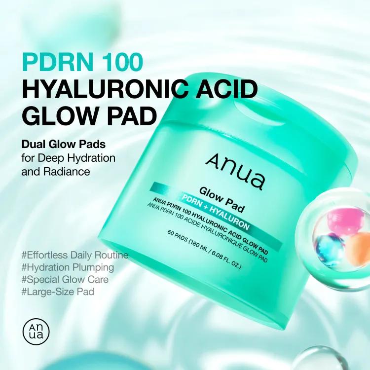 Anua Pdrn Hyaluronic Glow Pad (60ea), 180ml