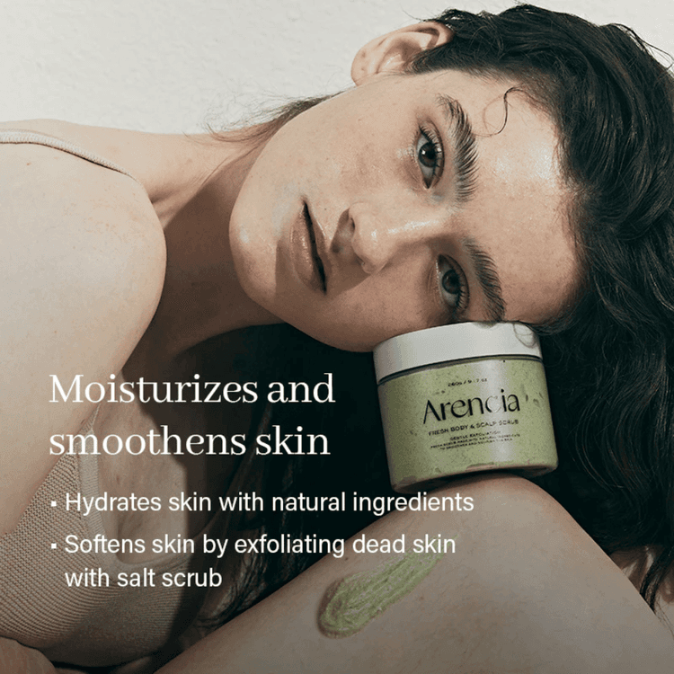 Arencia Fresh Cloud Salt Body & Scalp Scrub 260g