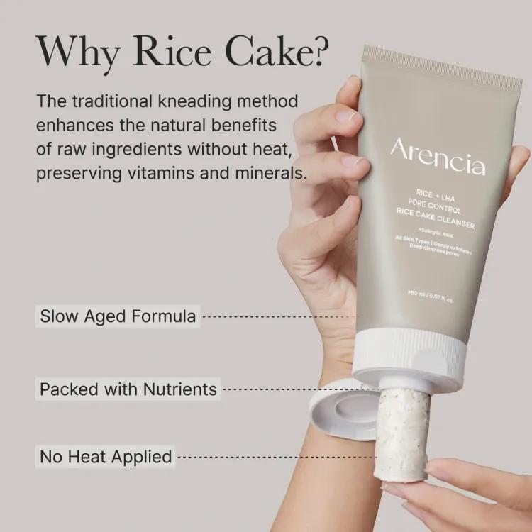 Arencia Rice+lha Pore Control Rice Cake Cleanser 150g