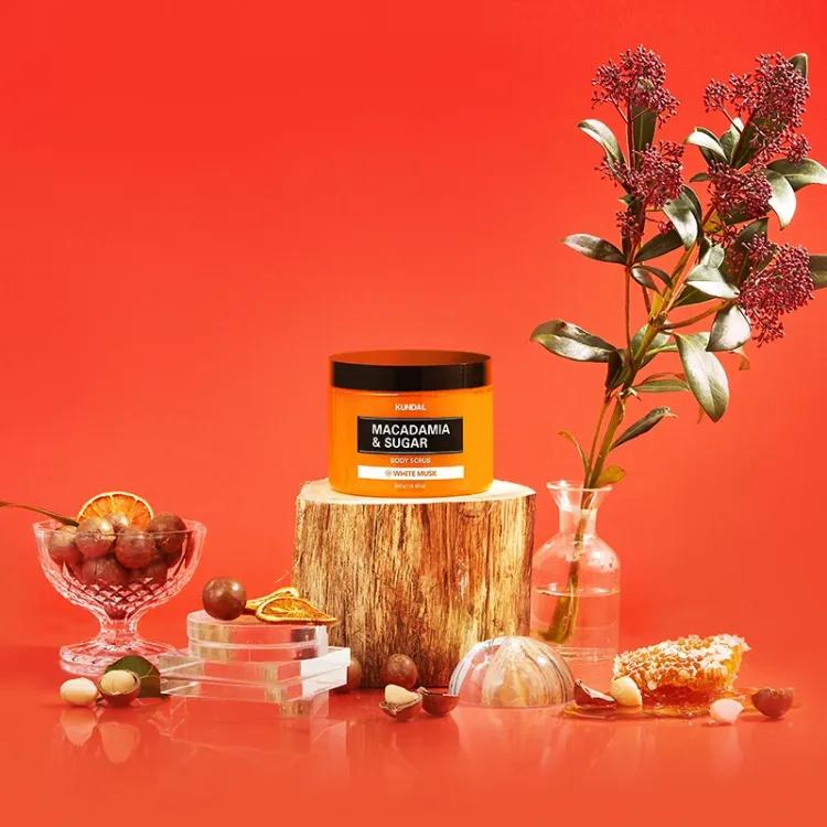 Kundal Macadamia&sugar Body Scrub 550ml Pink Grapefruit