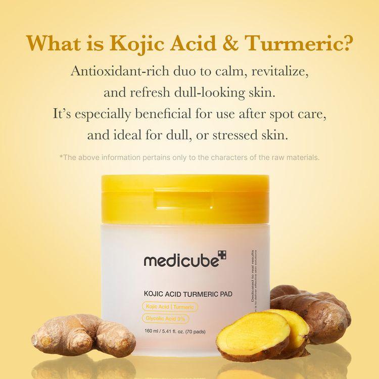 Medicube Kojic Acid Turmeric Pad 70pcs 160ml