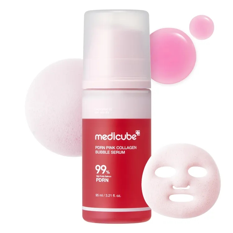 Meducube Pdrn Pink Collagen Bubble Serum 95 Ml