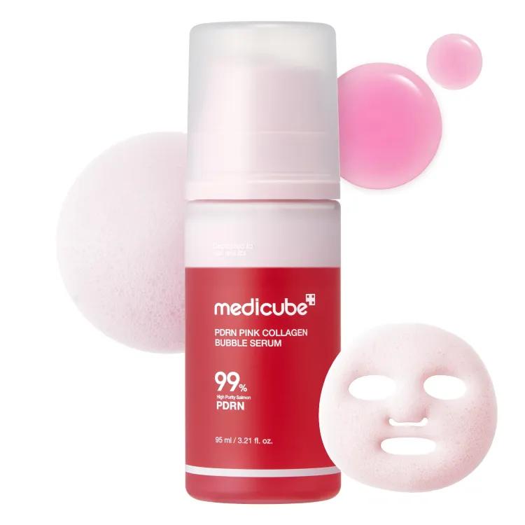 Meducube Pdrn Pink Collagen Bubble Serum 95 Ml