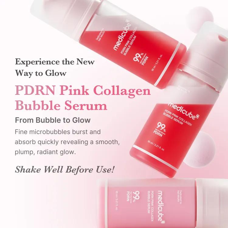 Meducube Pdrn Pink Collagen Bubble Serum 95 Ml