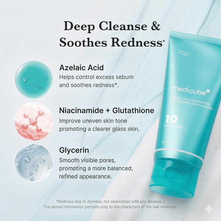 Medicube Azelaic Acid Niacinamide Deep Clean Foam 120g
