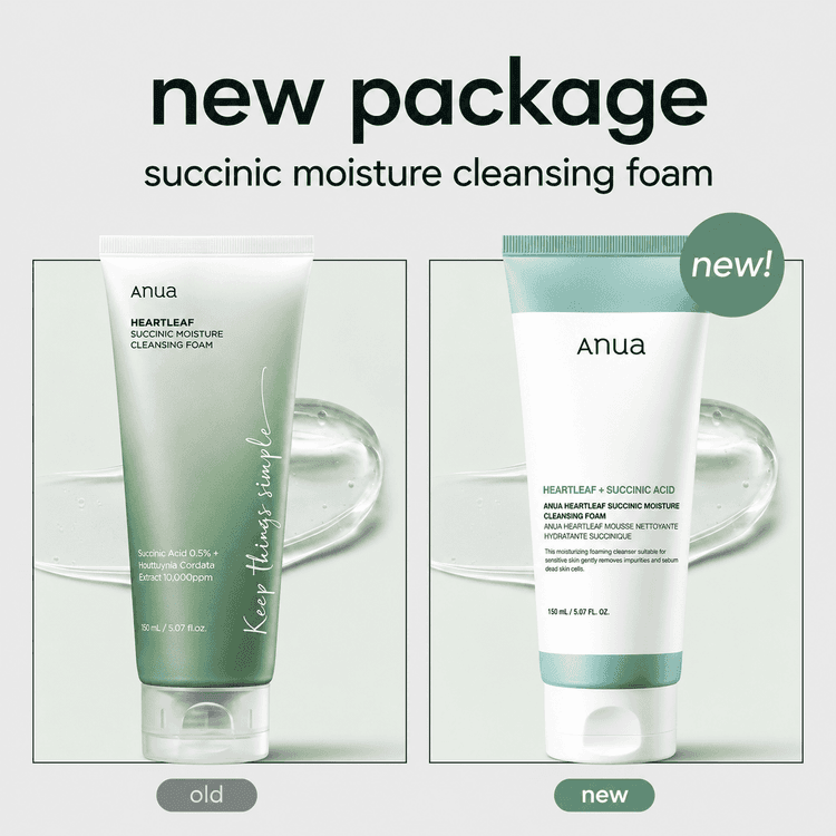 Anua Heartleaf Succinic Moisture Cleasing Foam 150ml